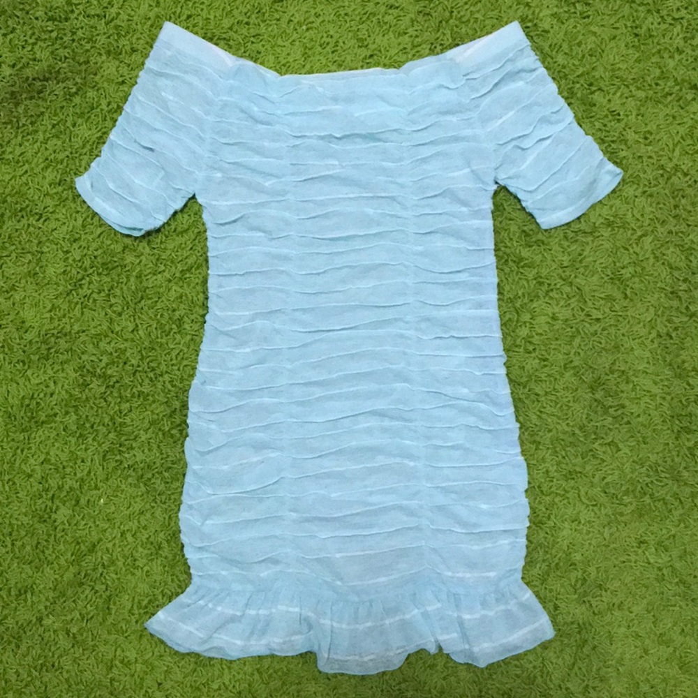 Torn by Ronny Kobo See-Thur Ruched Tunic Dress